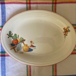 Vintage Edwin M Knowles China Co Platter🌵